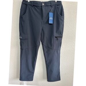 NWT OutdoorSports Cargo Pants Comfort Stretch Hiking Travel Blue